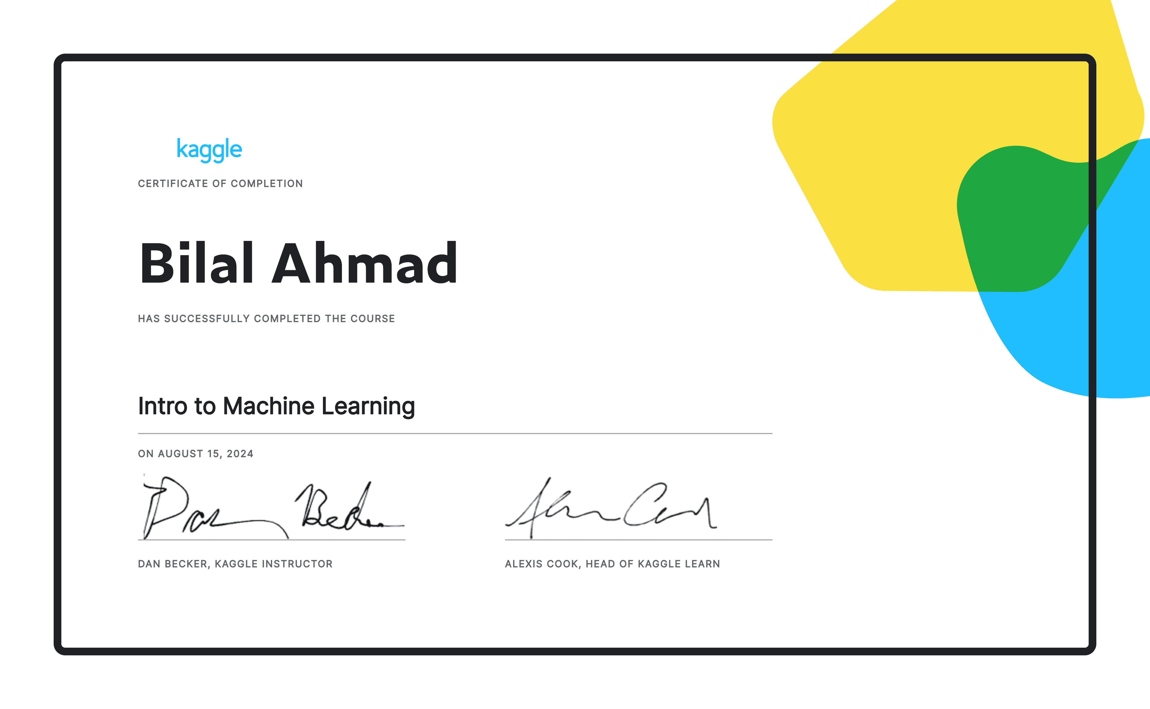 Intro to Machine Learning