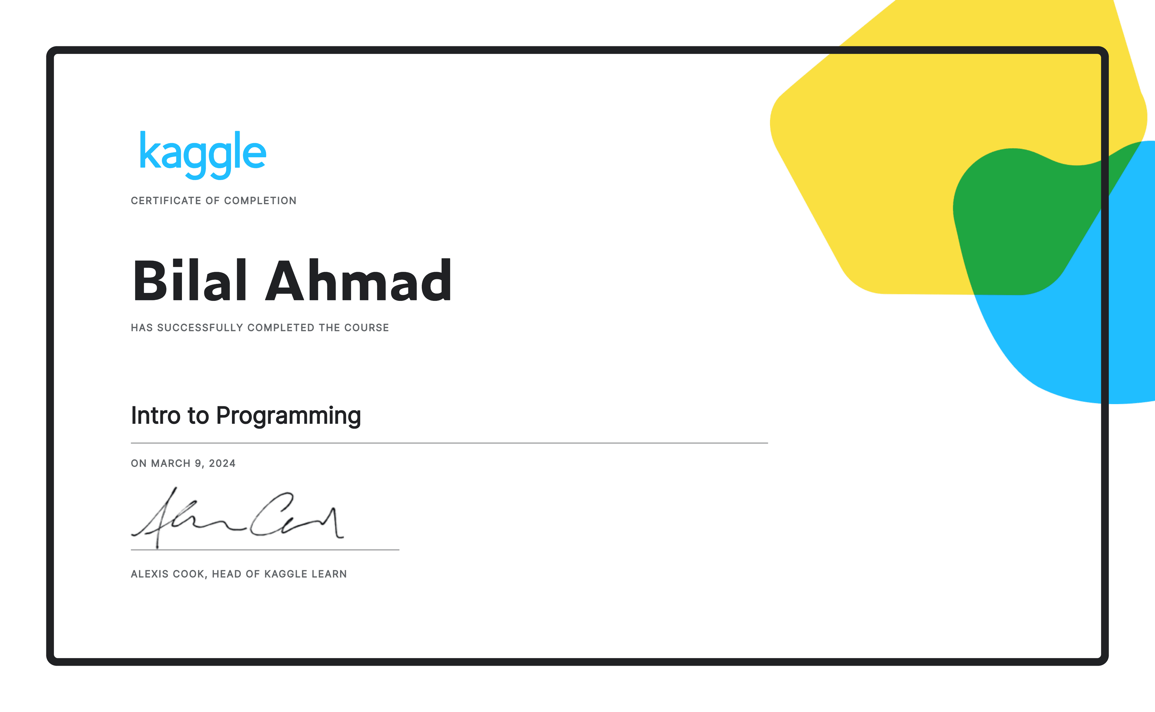 Intro to Programming